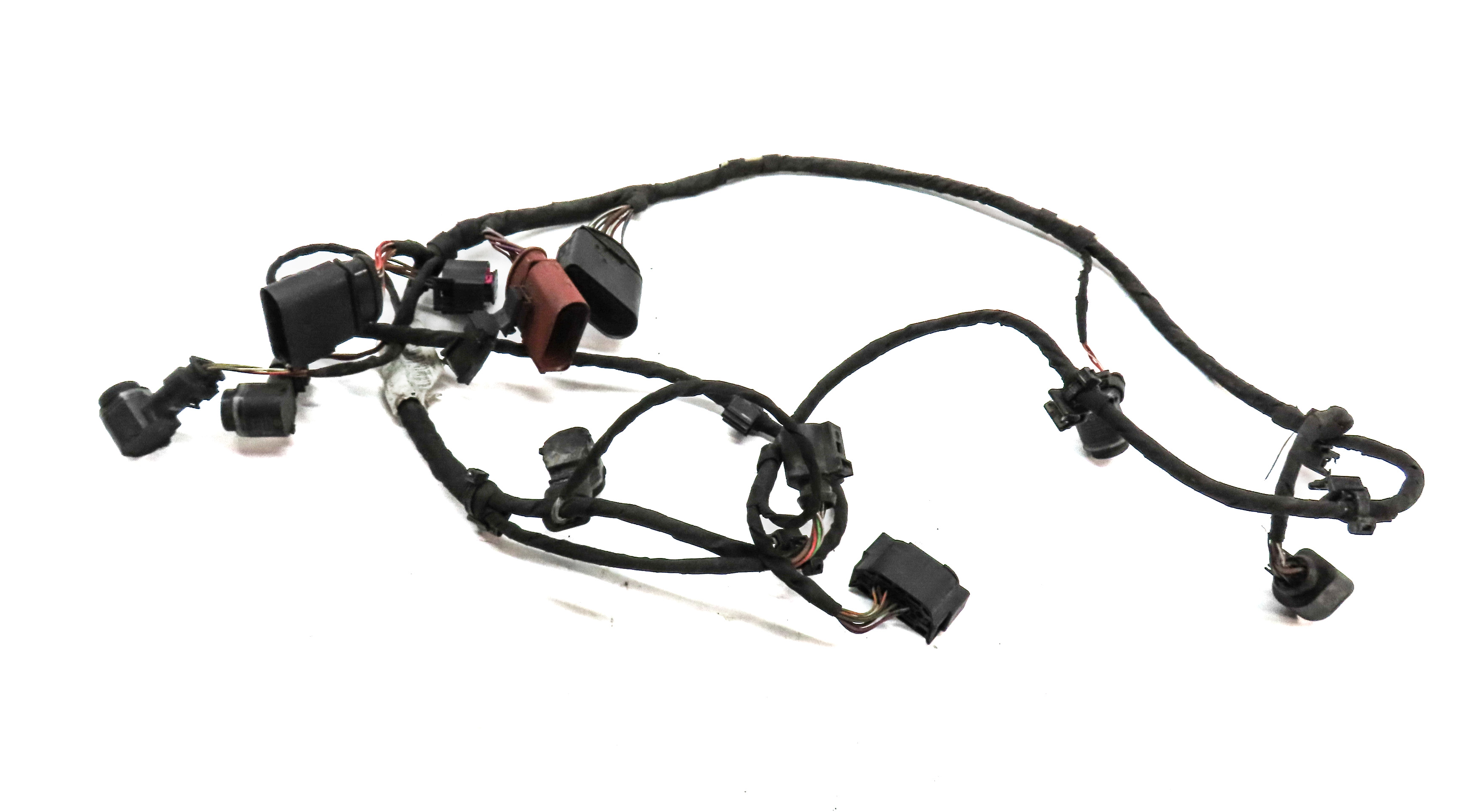 2015 AUDI Q7 (4L) REAR PARK ASSIST PDC SENSOR SET/4 w/HARNESS (Grey) — exact item pictured